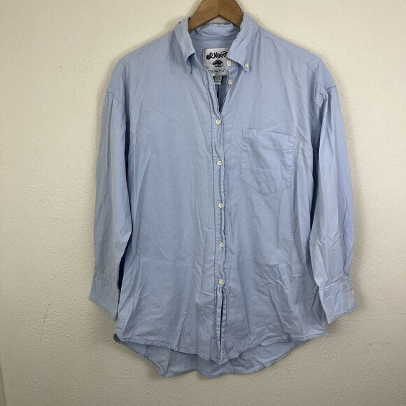 Gant X St. Vincent Oversized Oxford Button Down Shirt Womens Size 6 Blue - Picture 2 of 6